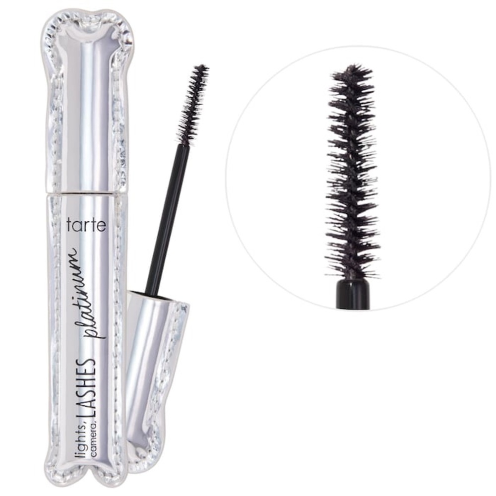 tarte 
lights, camera, lashes 4-in-1 volumizing & conditioning platinum mascara